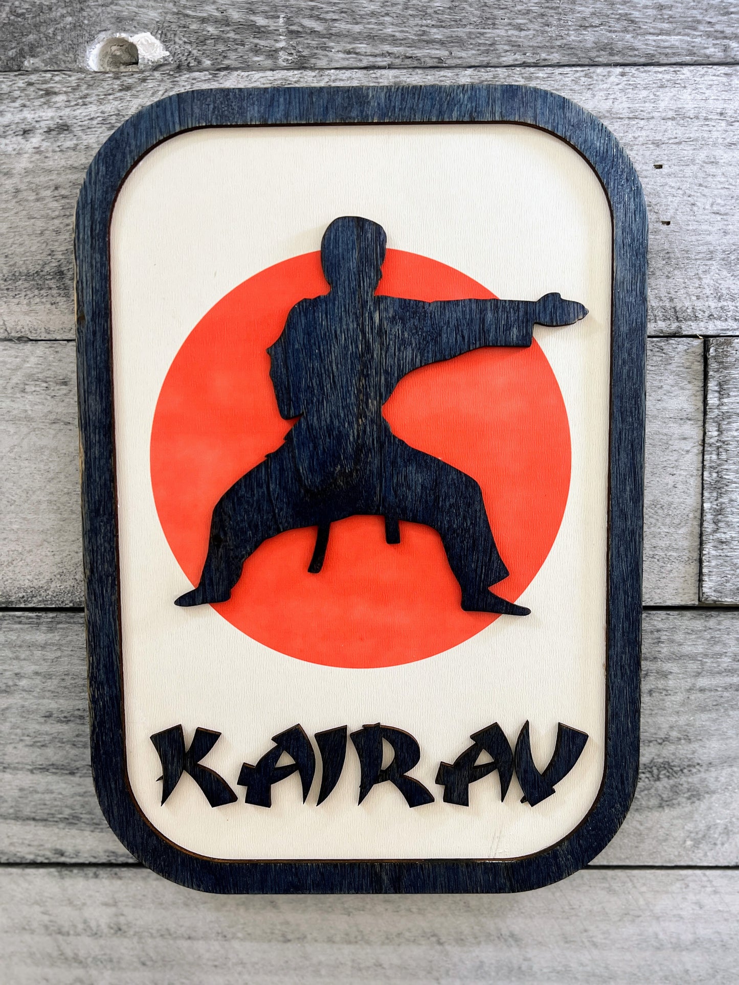 Personalised Martial Arts Name Sign, Custom Karate Name Sign, Personalised Tae Kwon Do Name Sign, Taekwon-Do Korean Name Sign