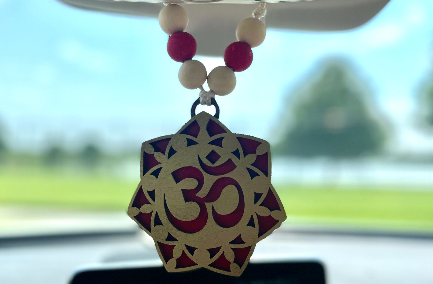Shiva (OM) car mirror charm and home decor item