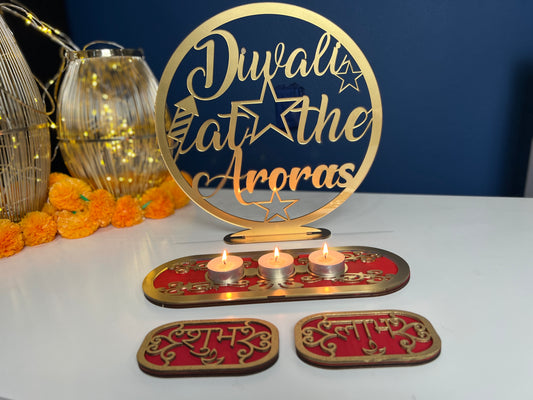 Diwali Decor - Custom elegant dipawali decor and tea light holder