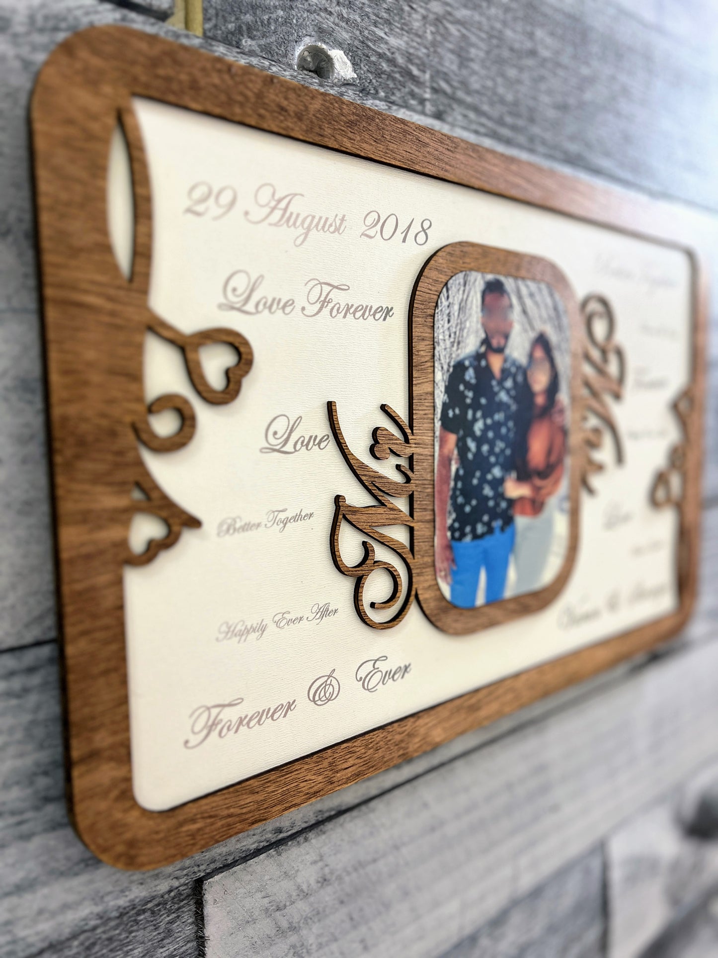 Custom Couples Gift, Photo Wooden Gifts, Layered Wedding Gifts Personalised , Gift For Him , Gift For Her , Anniversary Gifts